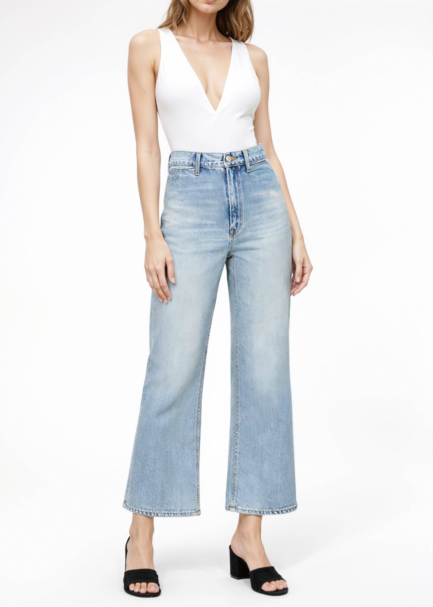 Noend Denim Queen High Rise Wide Leg