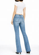 Noend Denim Scarlett Mid Rise Flare