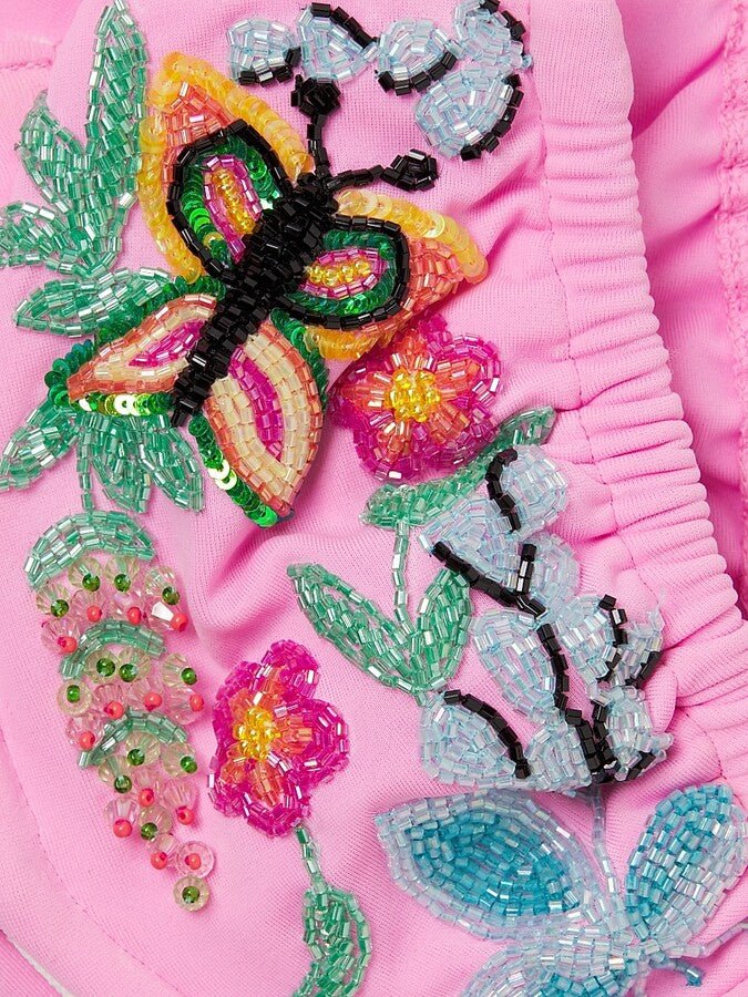 Oceanus Oceanus Los Angeles Beaded Bikini Top Endless Waves