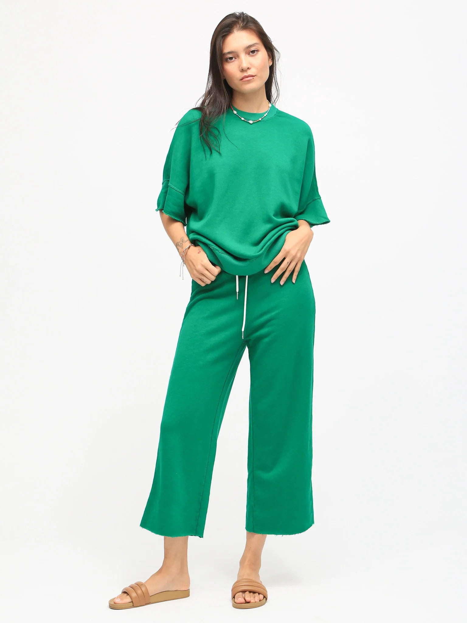 Electric & Rose Electric & Rose Ojai Pant in Sea Glass Endless Waves