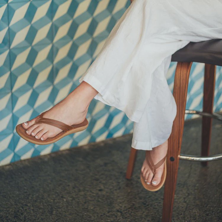 OluKai OluKai Kapehe Luana Leather Sandals Endless Waves