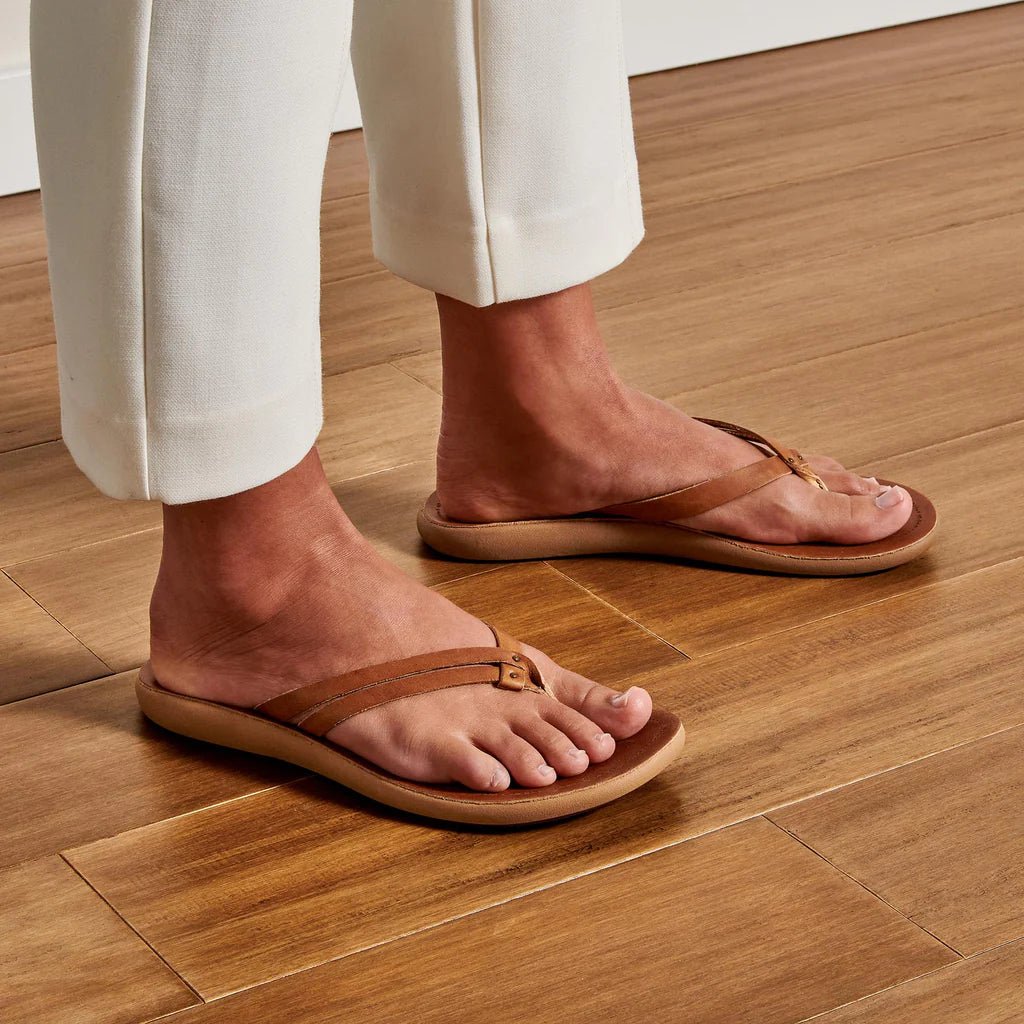 OluKai OluKai Kapehe Luana Leather Sandals Endless Waves
