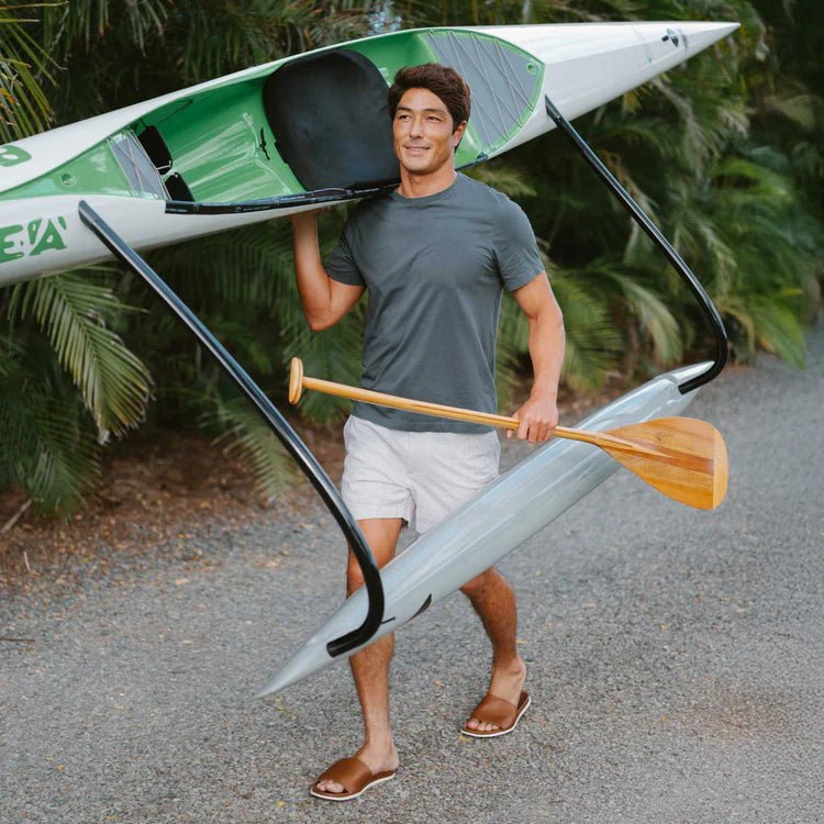 OluKai OluKai Men's Olali Leather Slide Sandals Endless Waves