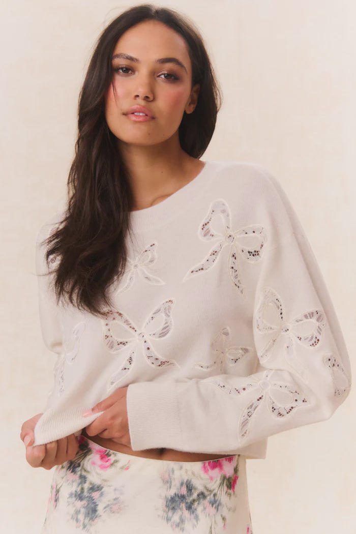 Parson Bow Print Pullover - Endless Waves