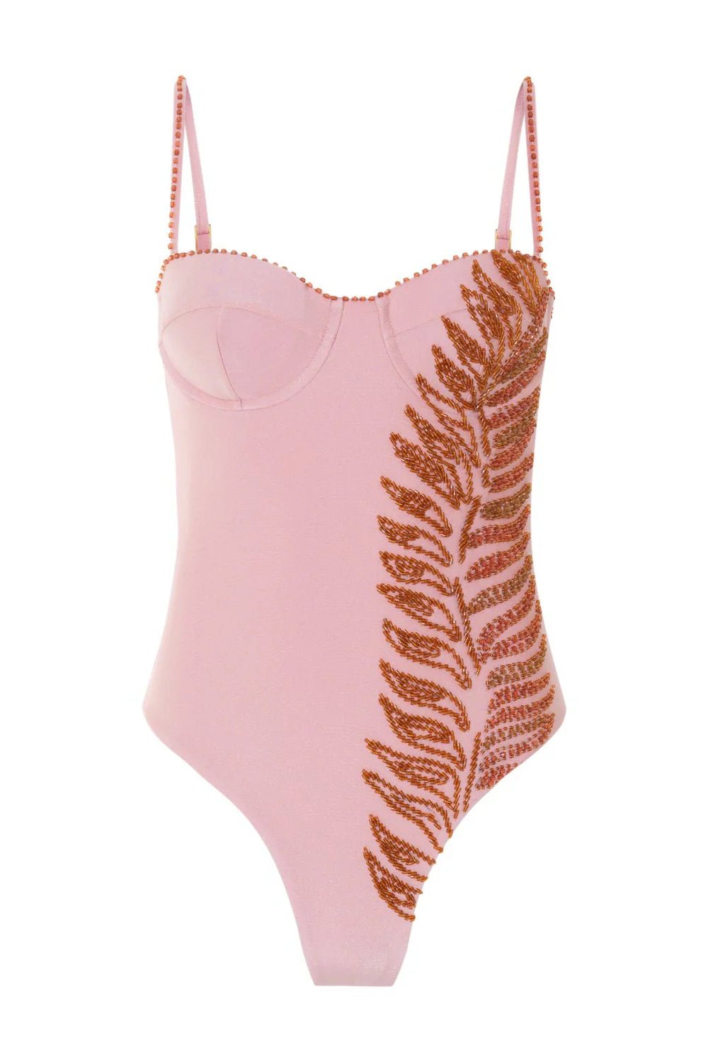 PatBO PatBO Lagoa Lycra Beaded One - Piece Swimsuit Endless Waves