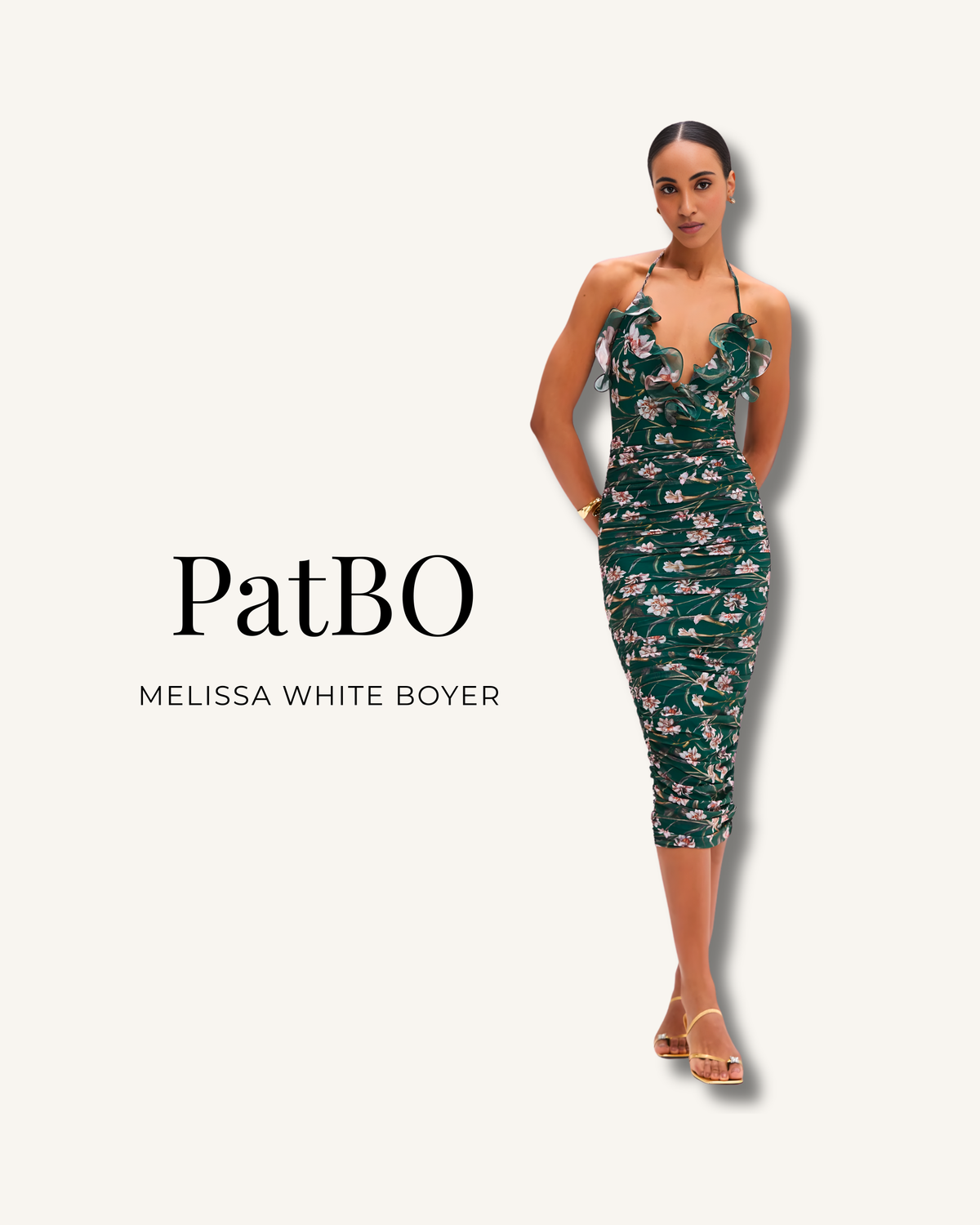 PatBO dress selected by Melissa White Boyer for the Born to Runway fashion show at The Asbury Hotel benefiting Mary’s Place by the Sea.