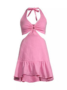 Peixoto Pink Iris Ariel Mini Dress Endless Waves