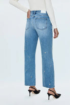 Pistola Lexi Mid Rise Bowed Straight Jean - Endless Waves