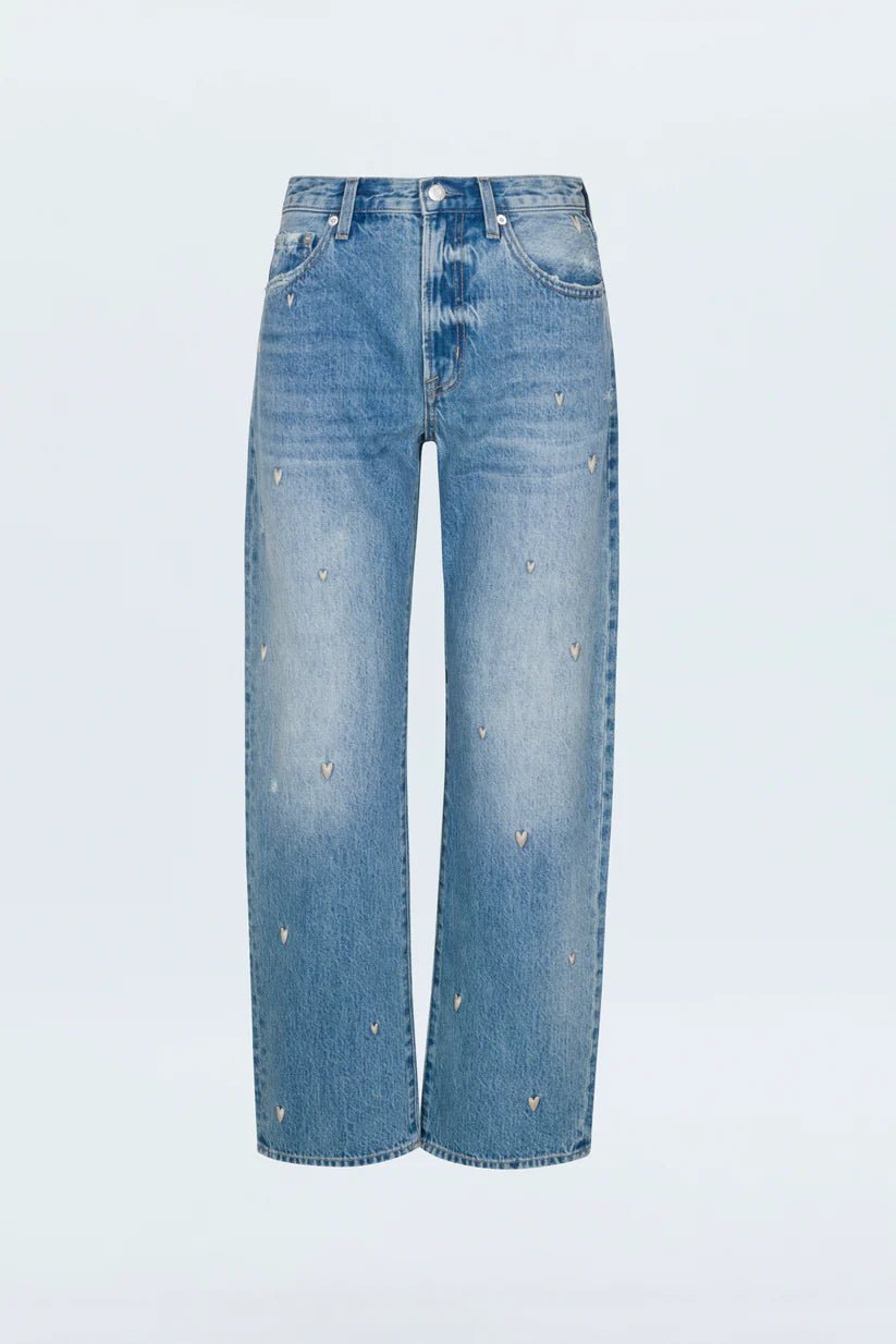 Pistola Lexi Mid Rise Bowed Straight Jean - Endless Waves