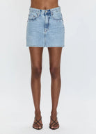 Pistola Skye High Rise Studded Mini Skirt - Endless Waves