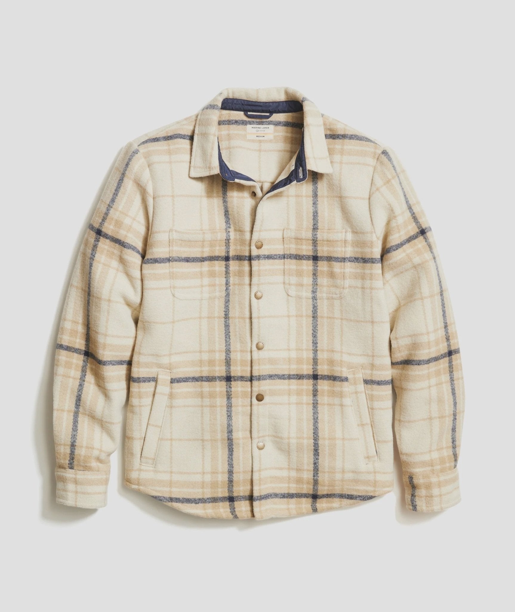 Plaid Snap Shacket - Final Sale - Endless Waves