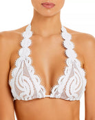 PQ Swim PQ Swim Lace Halter Bikini Top Endless Waves