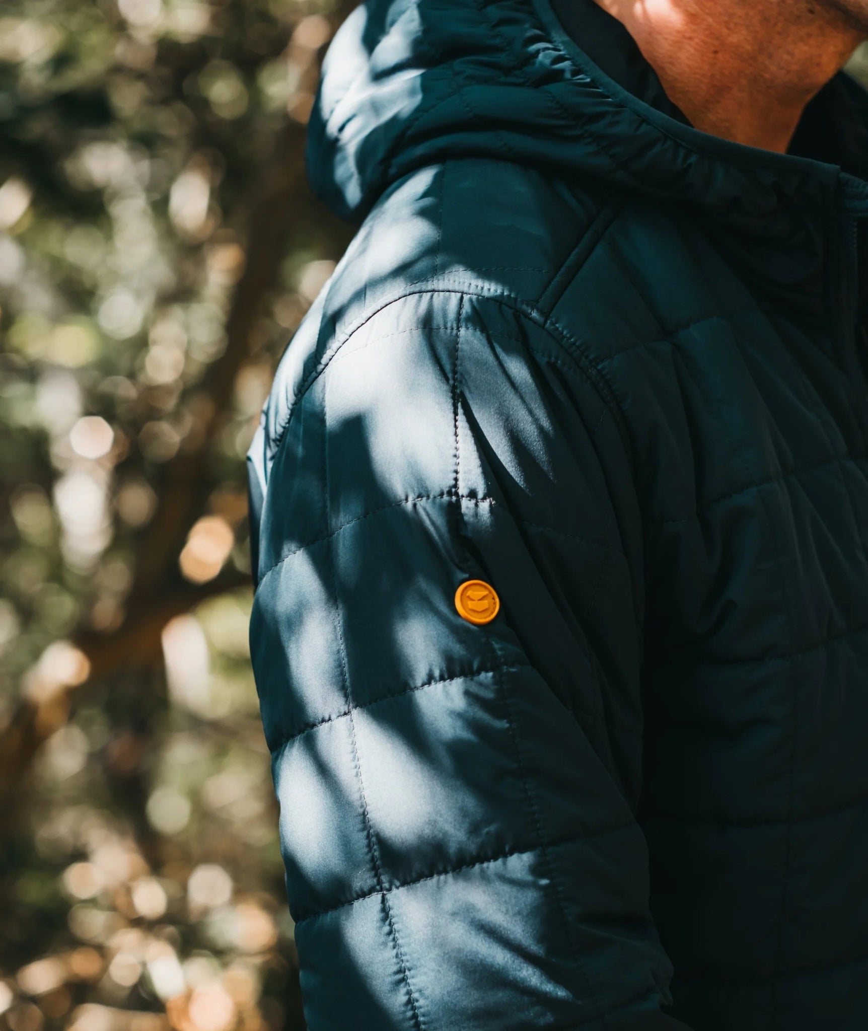 Jetty Jetty Puffer Coat in Tidal Endless Waves