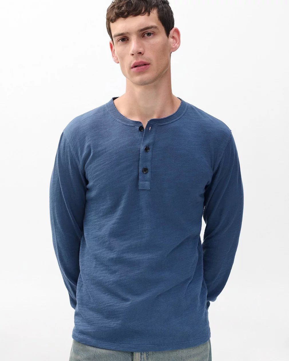 Rag & Bone Classic Flame Henley - Endless Waves