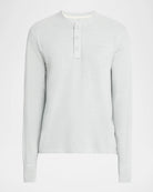 Men's Rag & Bone Classic Flame Henley, Grey Ice 100% cotton long-sleeve shirt with a classic fit.
