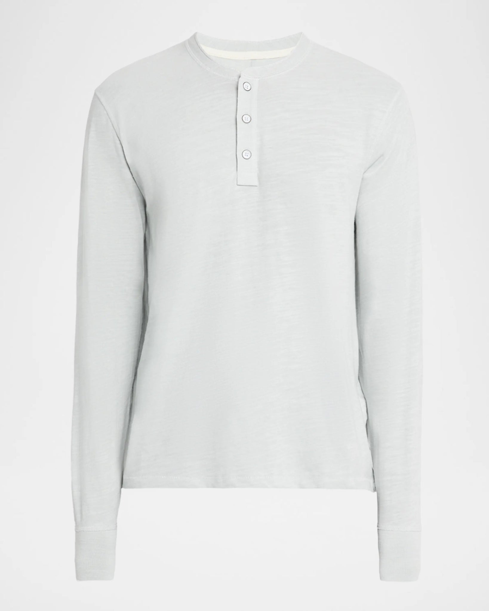 Men's Rag & Bone Classic Flame Henley, Grey Ice 100% cotton long-sleeve shirt with a classic fit.