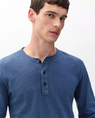 Rag & Bone Classic Flame Henley in Indigo