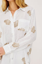 Rails Charli Shirt in Taupe Seashells
