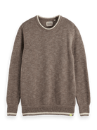 Regular Fit Melange Crewneck Pullover - Endless Waves