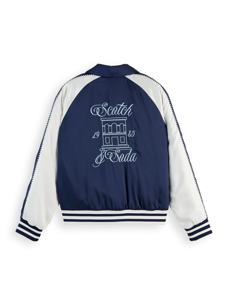 Scotch & Soda Scotch & Soda Reversible Souvenir Bomber Jacket Endless Waves