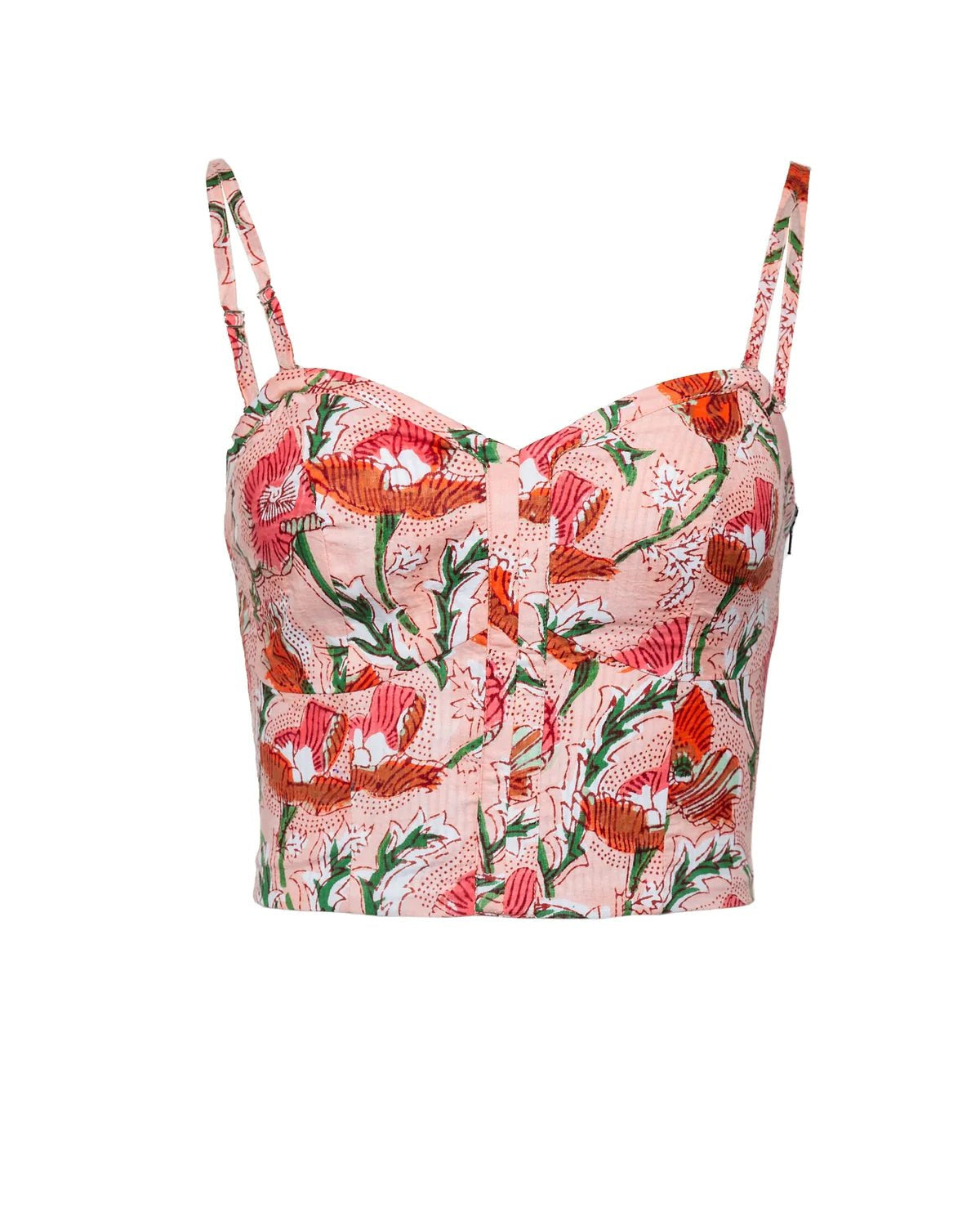 Desert Queen Rich Poppy Marilyn Bustier Top - Endless Waves