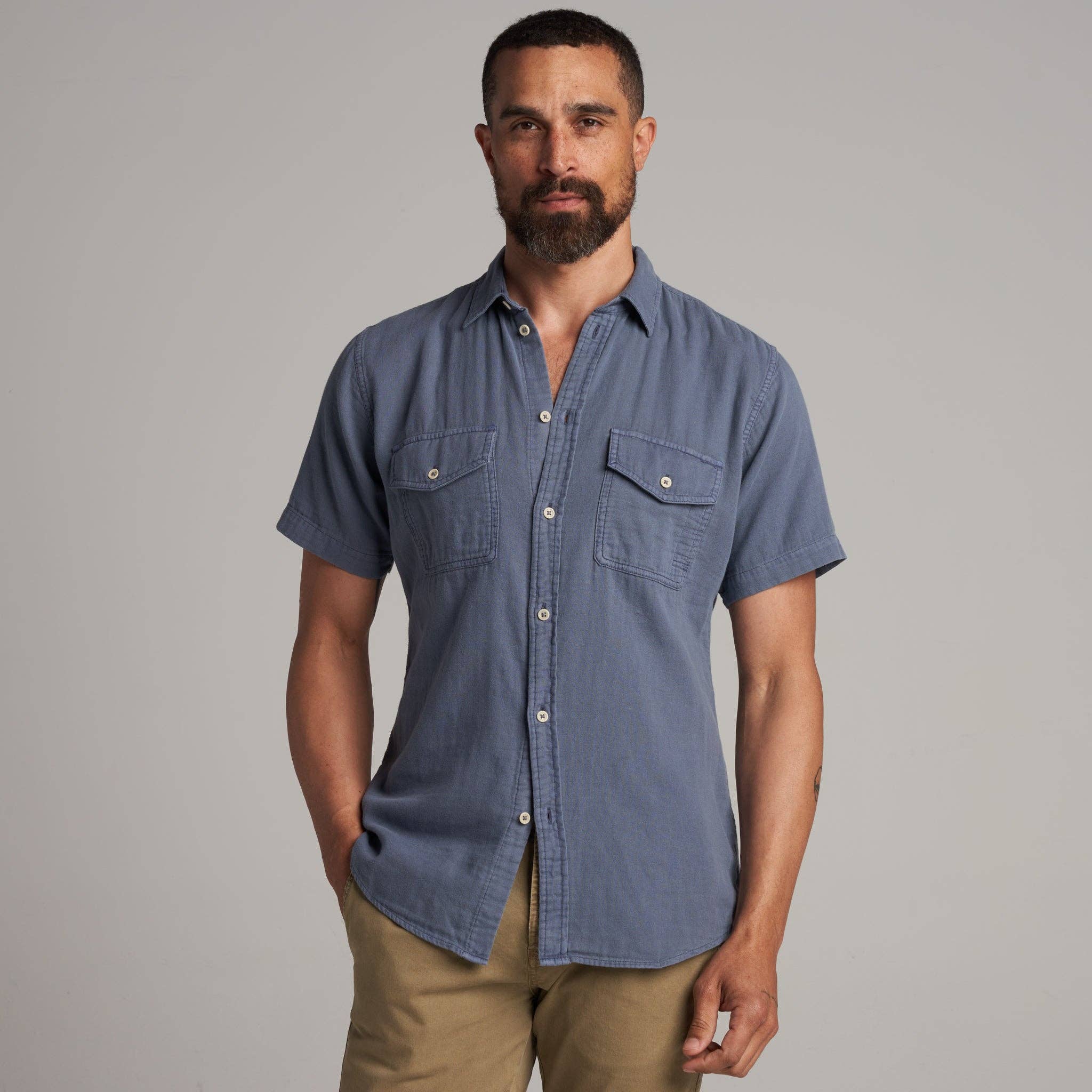 Rowan Leeds Cotton Gauze Short Sleeve Shirt