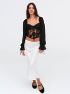 Sade Sheer Corset Top - Endless Waves