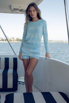 Saint Martins Cashmere Striped Crew - Endless Waves