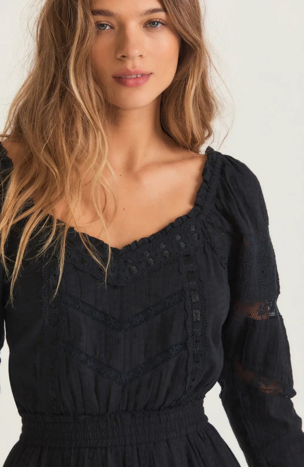 LoveShackFancy LoveShackFancy Sanaya Mini Dress Endless Waves