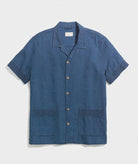 Sawyer Indigo Camp Shirt - Endless Waves