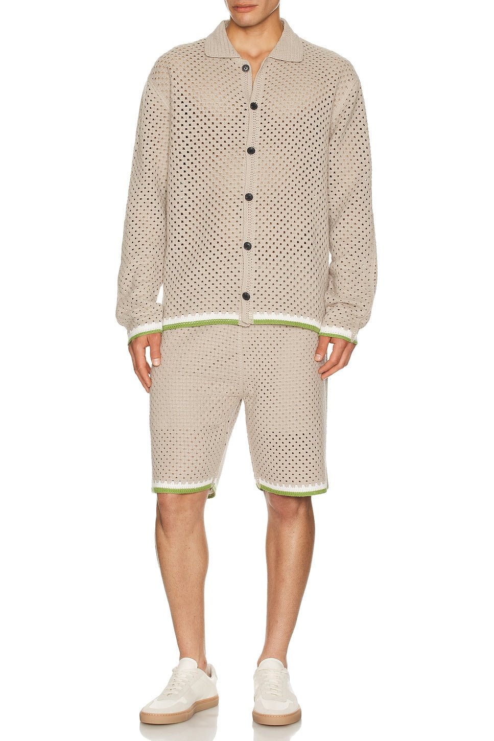 Scotch & Soda Scotch & Soda Crochet Long Sleeve Shirt Endless Waves