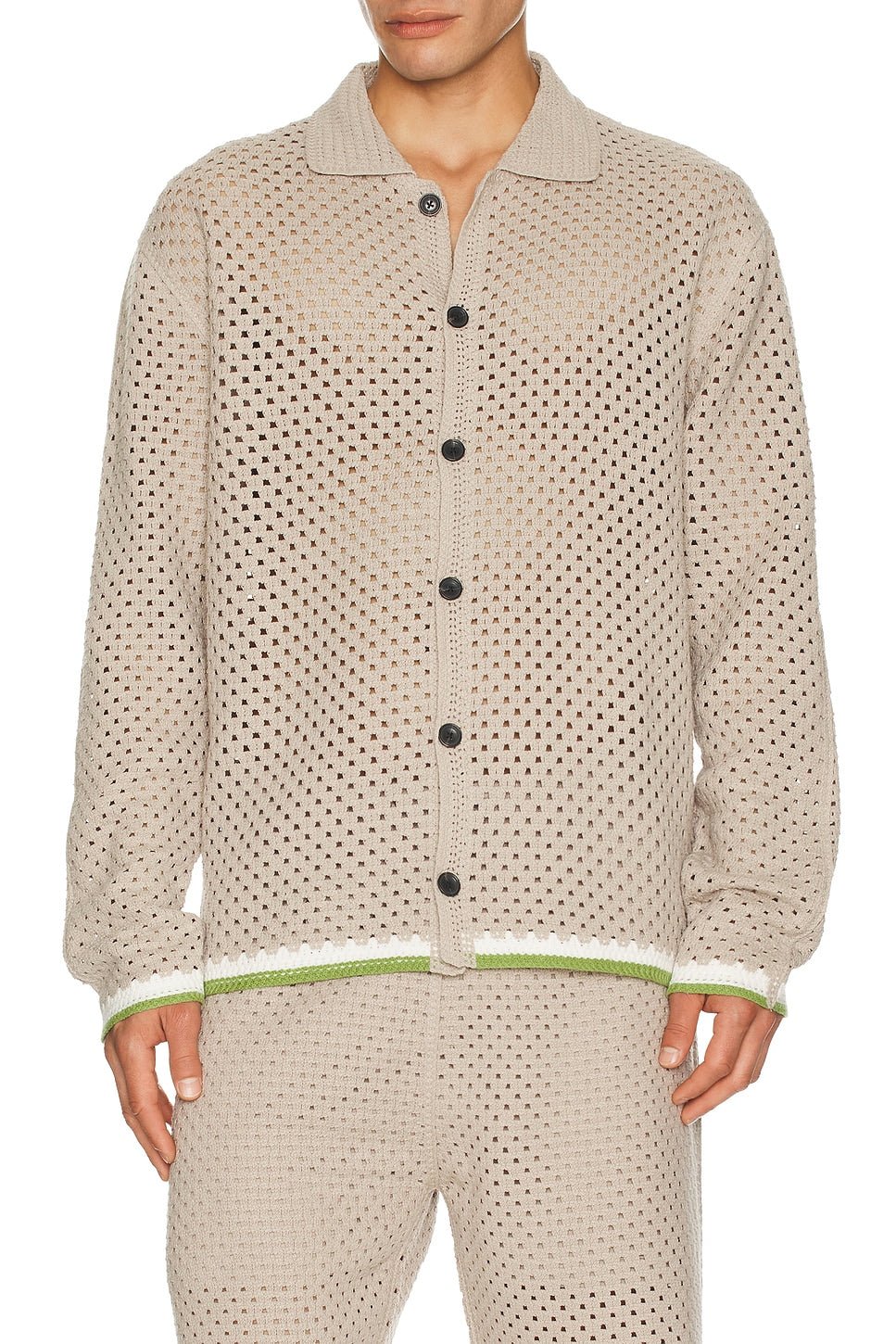 Scotch & Soda Scotch & Soda Crochet Long Sleeve Shirt Endless Waves