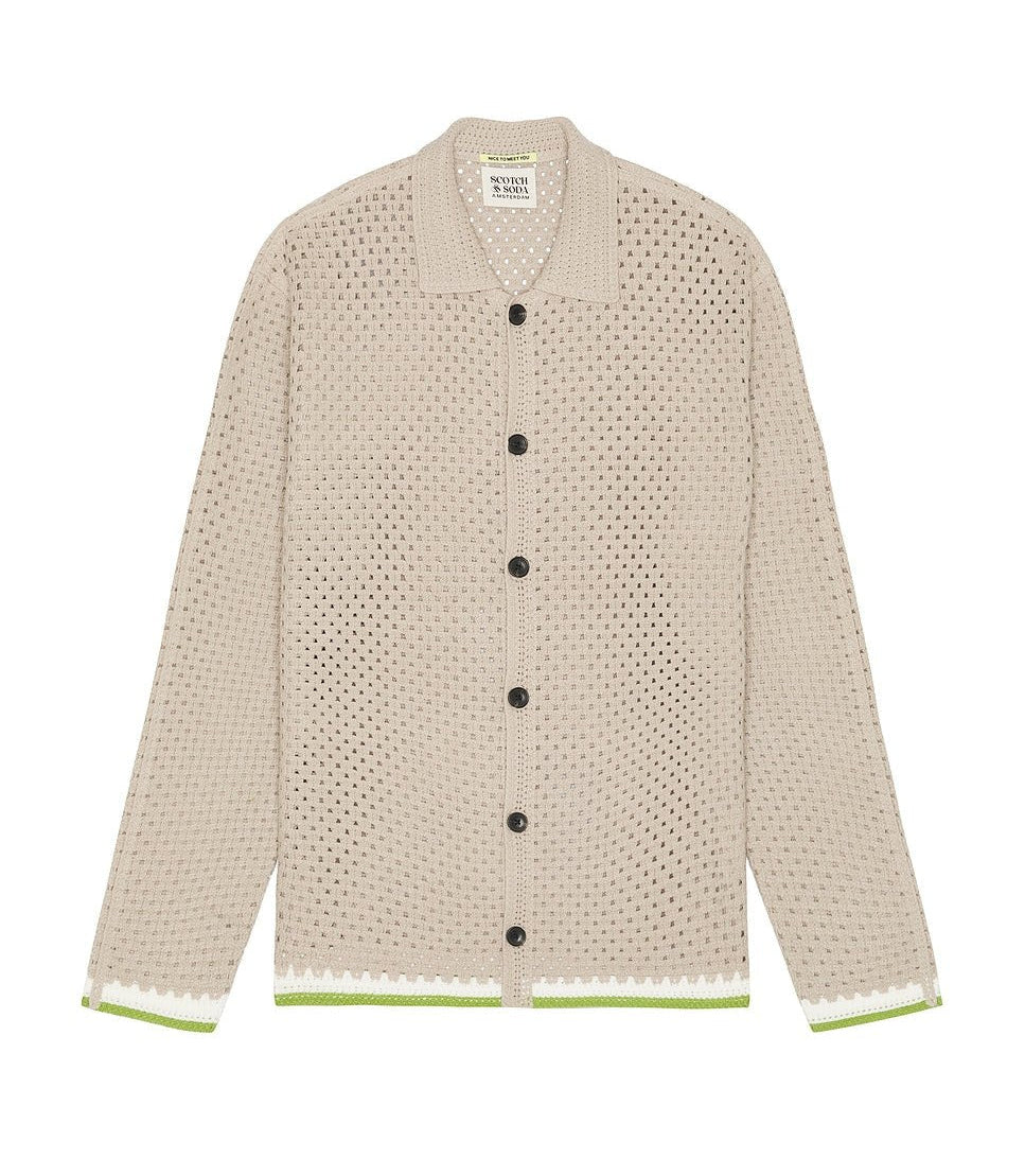 Scotch & Soda Men's Crochet Long Sleeve Shirt - Endless Waves Boutique