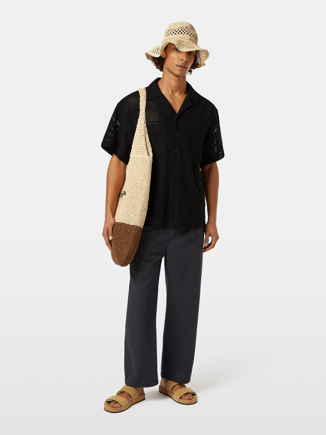 Scotch & Soda Scotch & Soda Crochet Relaxed Fit Shirt Endless Waves