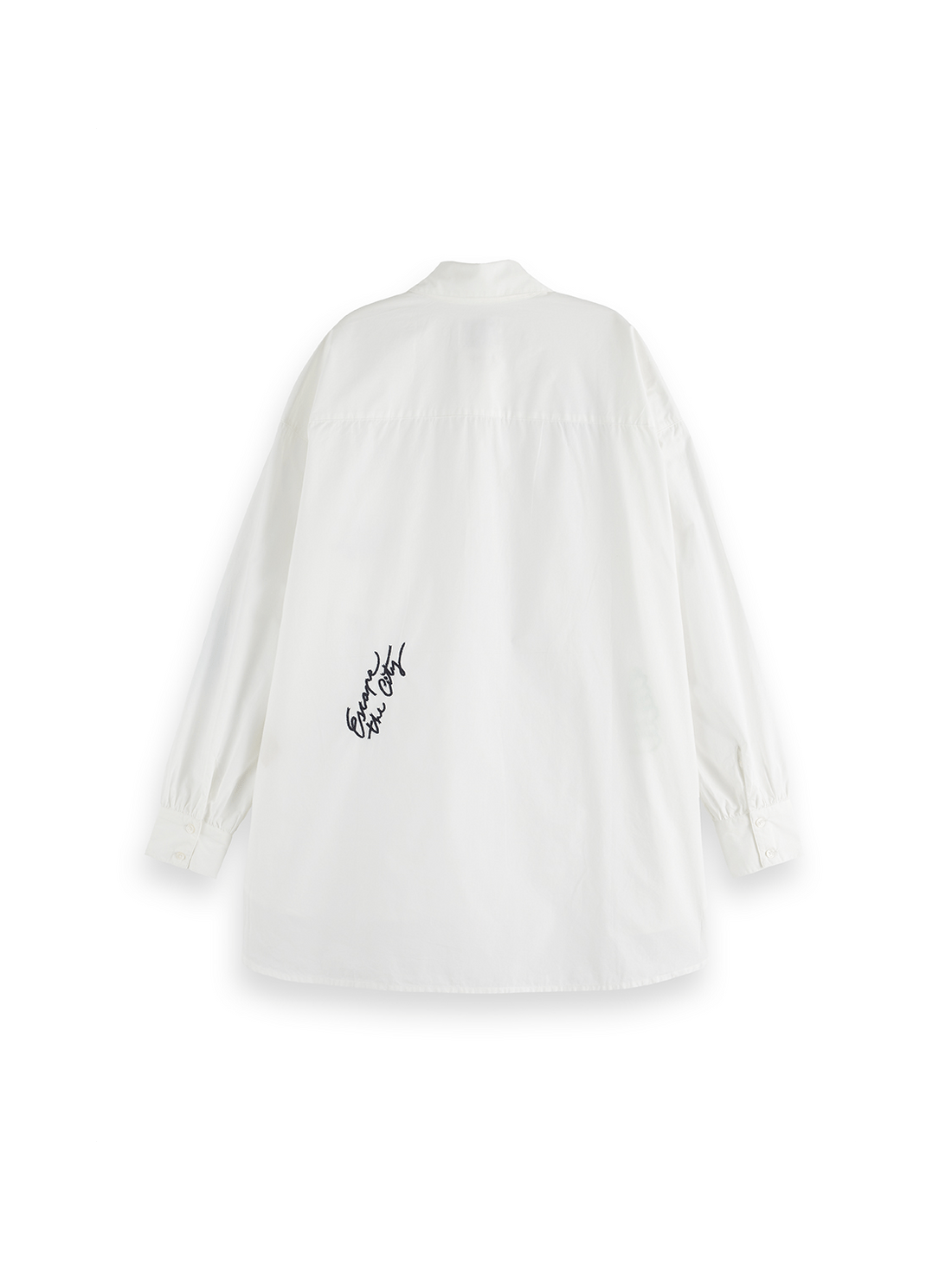 Scotch & Soda Scotch & Soda Embroidered Poplin Shirt Endless Waves