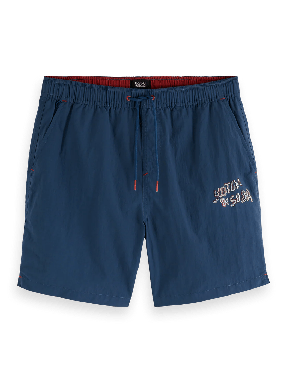 Scotch & Soda Logo Artwork Swim Short - Endless Waves