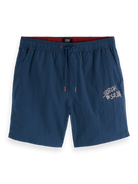 Scotch & Soda Logo Artwork Swim Short - Endless Waves