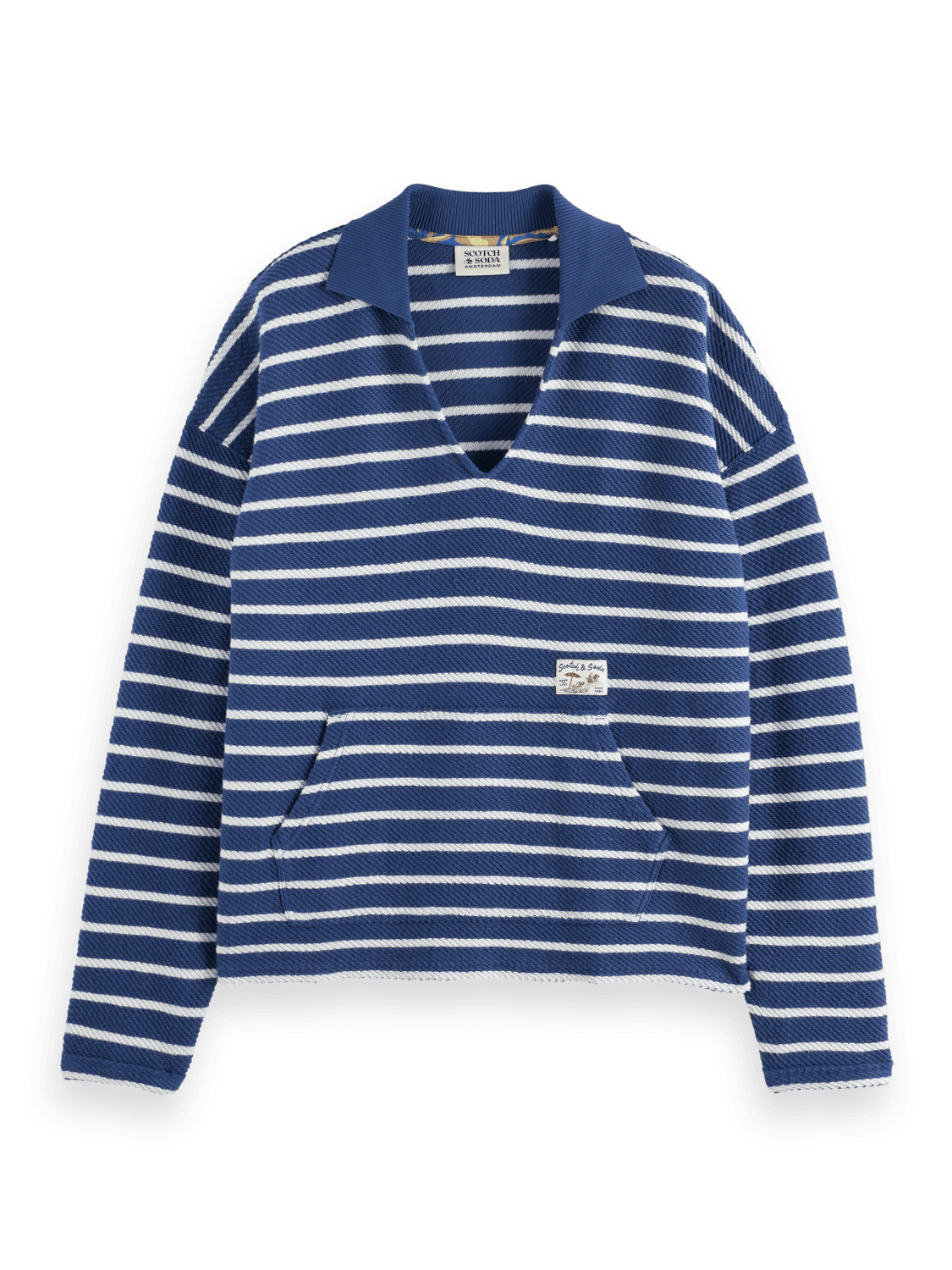 Scotch & Soda Loose Fit Loop Terry Sweatshirt - Endless Waves