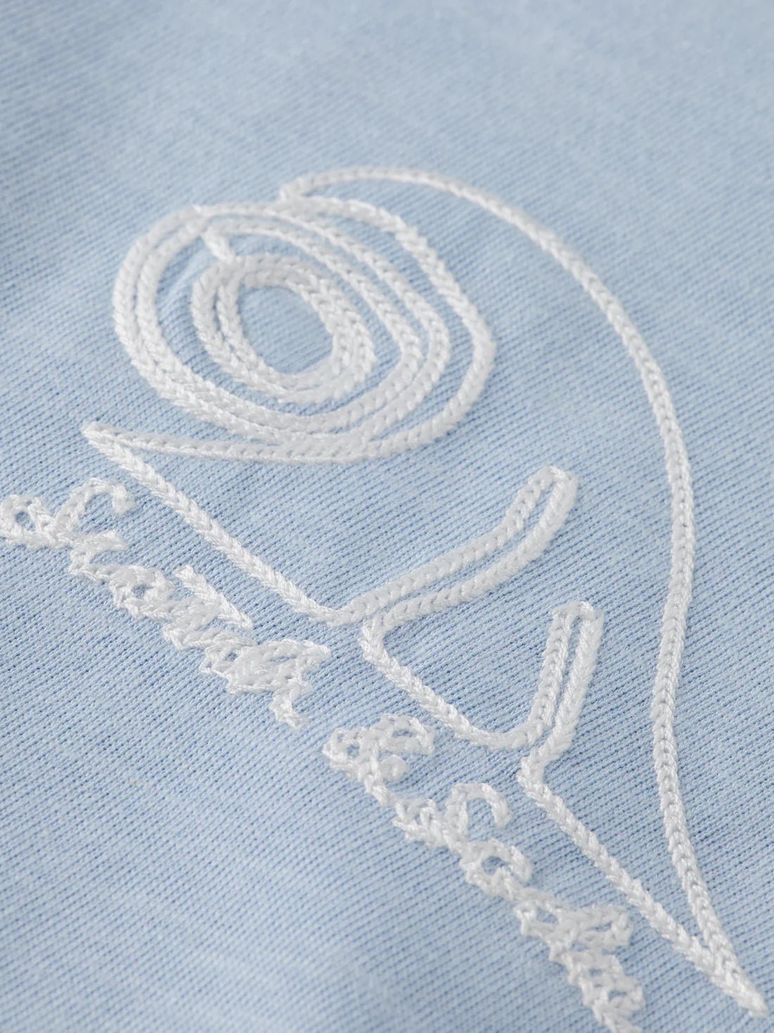 Scotch & Soda Loose Fit Slub Embroidery T-Shirt - Endless Waves