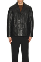 Scotch & Soda Men's Leather Blazer Jacket - Endless Waves