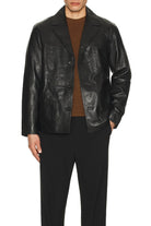 Scotch & Soda Men's Leather Blazer Jacket - Endless Waves