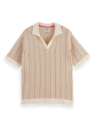 Scotch & Soda Open Structured Knitted V - neck Shirt - Endless Waves