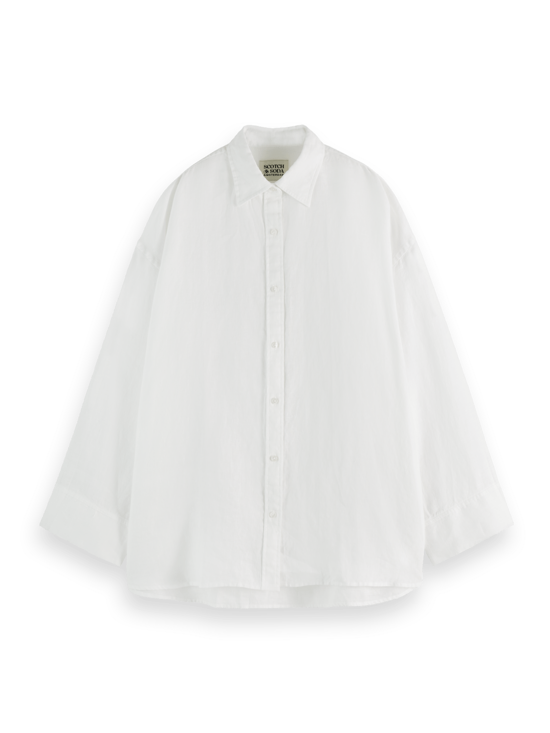 Scotch & Soda Scotch & Soda Women's Oversized Linen Shirt Endless Waves