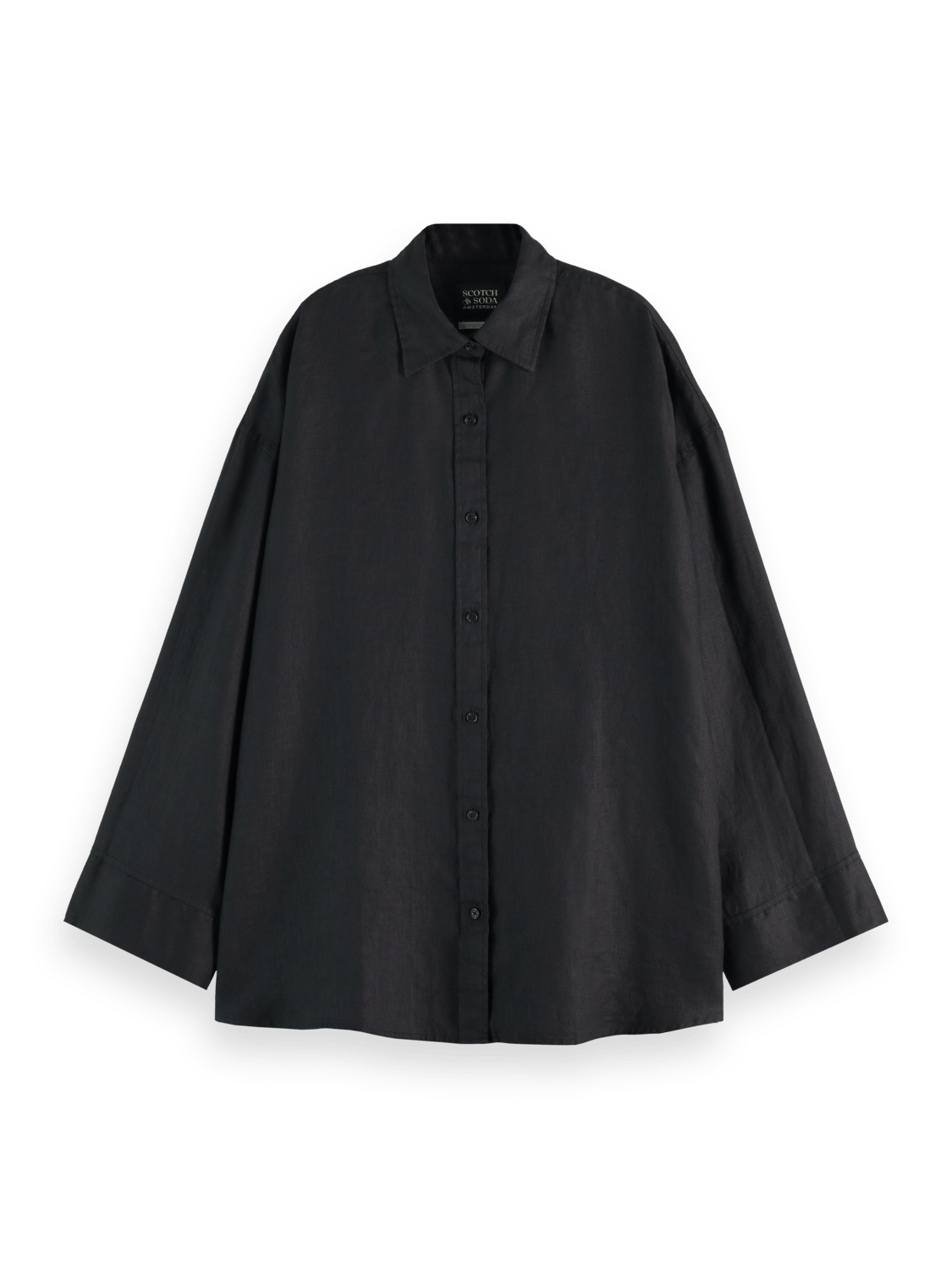 Scotch & Soda Scotch & Soda Women's Oversized Linen Shirt Endless Waves