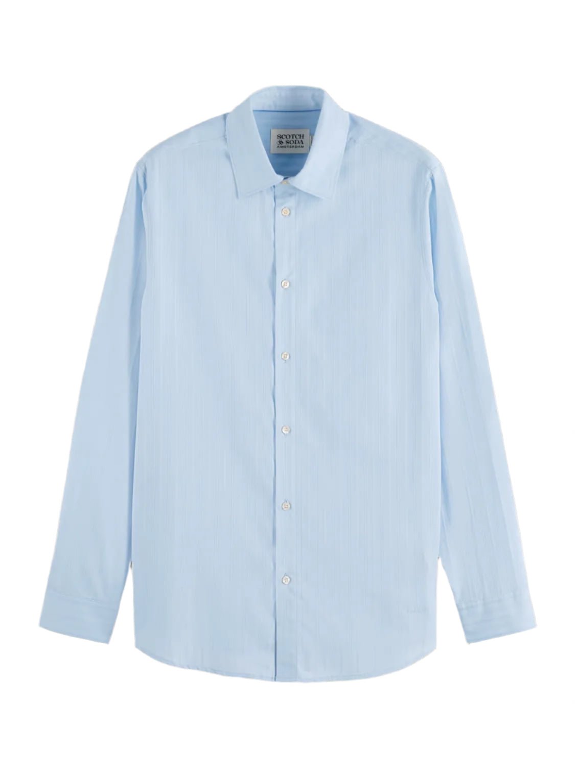 Scotch & Soda Scotch & Soda Regular Fit Dobby Shirt Endless Waves