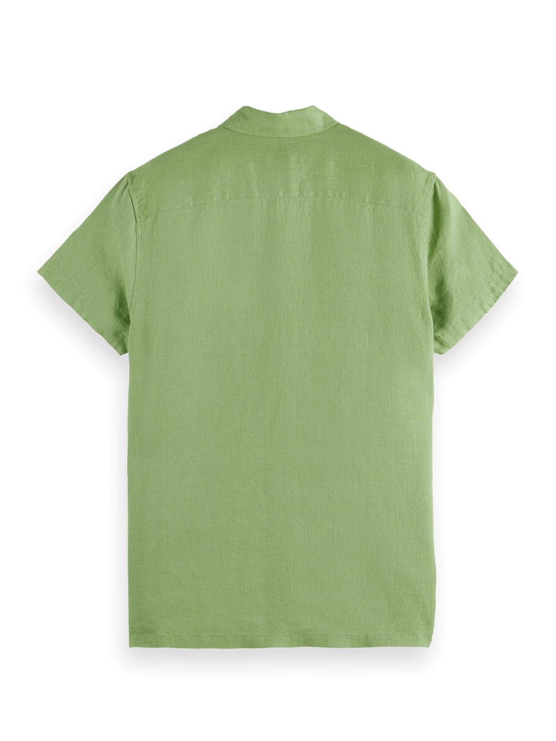 Scotch & Soda Regular Fit Linen Short Sleeve Shirt - Endless Waves