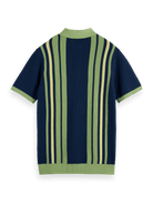 Scotch & Soda Regular Fit Structured Knit Polo - Endless Waves