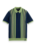 Scotch & Soda Regular Fit Structured Knit Polo - Endless Waves