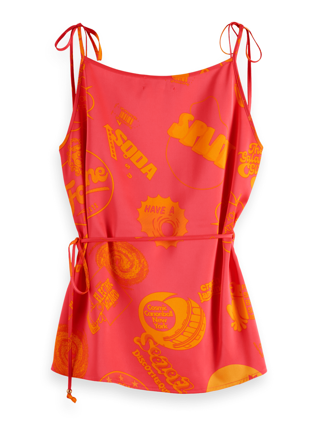 Scotch & Soda Scotch & Soda Satin Tank Top Endless Waves