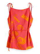 Scotch & Soda Satin Tank Top - Endless Waves
